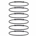 Adjustable eight-strand braided rope bracelet featuring black and white striped pattern - Striped Style (S26071102H)