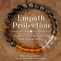 Helende kristallen kralenarmband met veelkleurige stenen op natuurlijke houtbasis - Empathie Bescherming Stijl(B-B24101601G)