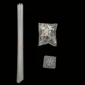 Set of transparent plastic balloon stand poles with adhesive base and clips - 1 Piece