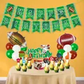 Set de decoración de cumpleaños de fútbol americano con pancarta y globos - Paquete Super Bowl 1