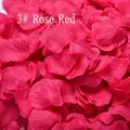 Vibrant rose red artificial silk flower petals for romantic wedding and party decoration - 100 Pieces / Rose Red (3#)
