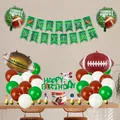 Set completo de decoración de fiesta de cumpleaños temática de fútbol americano con globos - Paquete Super Bowl 4