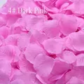 High-quality artificial silk rose petals in deep pink for wedding party decoration - 100 Pieces / Deep Pink (4#)