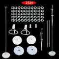 2-Set balloon stand kit with telescopic poles and water bag bases for party decor - Set of 2