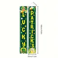 Pancartas decorativas verdes de San Patricio con dimensiones de tamaño 180 cm ya. - Estilo de la Suerte Verde Esmeralda San Patricio / 180x30cm