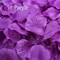 Vibrant purple artificial rose petals for romantic wedding room and party table decorations - 100 Pieces / Purple (9#)