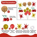 Vibrant leopard print and red cherry-shaped balloon set for themed party decorations - Leopard Cherry Set 4