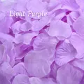 Soft light purple artificial silk rose petals for romantic wedding and party decorations - 100 Pieces / Light Purple (#10)
