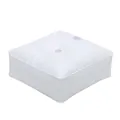 Detail of white square PVC water bag base with 7KG capacity when filled for balloon column - Water Bag
