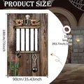 Halloween gevangenis foto achtergrond banner 180x90cm inclusief 10m wit lint - Gevangenis Stijl