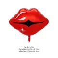 Oversized glossy red lip foil balloon for Valentine's Day and birthday party decorations - Glossy Red Lips