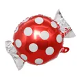 Globo de papel de aluminio con forma de caramelo a lunares rojos y blancos para fiestas - Globo de Caramelo / Rojo con lunares