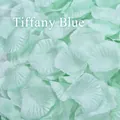 Premium artificial silk rose petals in elegant Tiffany Blue for romantic wedding decor - 100 Pieces / Tiffany Blue (#34)