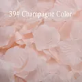Champagne color artificial rose silk petals for wedding and romantic table decor - 100 Pieces / Champagne (#39)