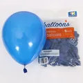 Pack of 100 high quality blue 9 inch latex balloons for birthday party decorations - 10" / 100pcs Pack / Matte Navy Blue