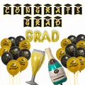 Graduation party decoration balloon set including banner and champagne foil balloons - Graduation Beer Theme Kit