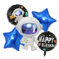 Astronaut balloon set for space themed birthday party decorations - Astronaut Foil Balloon Set / Five-Piece Set