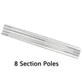 Durable 8-section white carbon fiber poles set for wedding arch and celebration support - 8 Sections