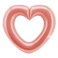 Large rose gold hollow heart-shaped foil balloon for Valentine's Day party decor. - 42-Inch Hollow Heart / Rose Gold
