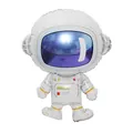 Close-up detail of a white cartoon astronaut-shaped foil balloon for space theme parties. - Astronaut / 78x58cm