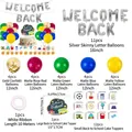 Complete back to school party decoration set with banners balloons and cake toppers - Back To School Party Kit Five (DAC200)