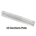 Set of 10 white carbon fiber poles designed for wedding arch and support frames - 10 Sections