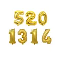 Ballons en aluminium dorés 520 1314 pour la décoration de mariage et de fête - 520 1314 / Or