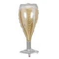 Champagne glass shaped foil balloon for elegant birthday party decoration details - Star Beer Bottle