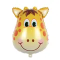 Cute cartoon giraffe head foil balloon decoration for kid's birthday party celebration - Medium Giraffe Head