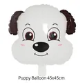 Adorable puppy head shaped aluminum foil balloon for birthday party decor 45x45cm - Medium Puppy / 45x45cm