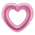 Large pink hollow heart-shaped foil balloon for romantic Valentine's Day party decor - 42-Inch Hollow Heart / Pink