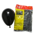 Premium pack of 200 black 5-inch latex balloons for wedding and birthday party decorations - 5 Inch (200 Pieces/Pack) / Black