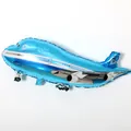 Large blue airplane shaped foil balloon toy for children's birthday party decorations - 42*82cm Blue / Blue