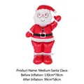 Medium sized standing Santa Claus foil balloon for festive Christmas party decorations - Medium Santa Claus / 130x78cm (Before Inflation)