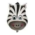 Cute cartoon zebra head aluminum foil balloon for happy kids birthday party decorations - Medium Zebra Head