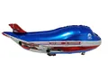 Large blue and red airplane foil balloon for birthday party decorations - New Blue Airplane / 80*35cm