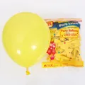 Pack of 100 yellow 10-inch thickened matte latex balloons for wedding and party decorations - 100 Pieces Pack / Yellow
