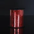 Red holographic laser ribbon spool for wedding decorations and balloon tying. - 250 Yards/Pack / Red
