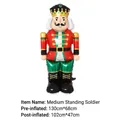 Standing Nutcracker soldier Christmas foil balloon for holiday party room decorations - Medium Standing Nutcracker