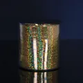 Detail of golden holographic laser ribbon roll for balloon decoration and weddings - 250 Yards/Pack / Gold