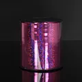 Macro detail of pink holographic laser ribbon with glitter for balloon decoration - 250 Yards/Pack / Rose Red