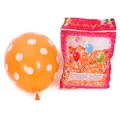 Orange polka dot 12-inch 2.8g latex balloons set for wedding and party decorations - 12 Inch / Polka Dot Style / 100pcs Pack / Orange
