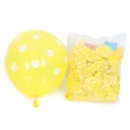 12-inch yellow latex balloons with white polka dots for wedding party decorations - 12 Inch / Polka Dot Style / 100pcs Pack / Yellow