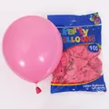 Palloncini in lattice rosa da 10 pollici per decorazioni di matrimoni e compleanni - Confezione da 100 pezzi / Rosso rosa