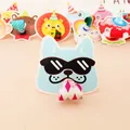 Light blue cartoon cat wearing sunglasses party blower noise maker for kids celebrations - Cool Dog / 10 Pieces Pack