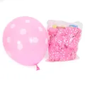 Pink polka dot 12-inch latex balloons for wedding and party decorations, bulk pack set - 12 Inch / Polka Dot Style / 100pcs Pack / Pink