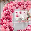 Elegant pink balloon arch garland kit for wedding and birthday party decorations. - HY14-Pink Rose Confetti / Approx 100 Pieces Set
