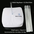 Kit d'arche de ballons de mariage avec base à injection d'eau blanche et vingt et une perches - Kit d'Arche de Ballon (Style Sac d'Eau) / 21 Tiges Courtes + 2 Bases de Sac d'Eau