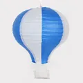 16-inch blue and white striped hot air balloon paper lantern for festive decoration - 16 inch 40cm / Blue and White Stripes