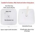 Square white water bag weight base for balloon pillar stand stabilizer - Square Water Bag / 4KG Weighted / White